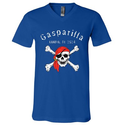 Gasparilla 2024 Priate Festival Tampa Fl Gasparilla Souvenir V-Neck T-Shirt