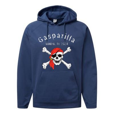 Gasparilla 2024 Priate Festival Tampa Fl Gasparilla Souvenir Performance Fleece Hoodie