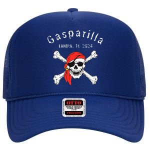 Gasparilla 2024 Priate Festival Tampa Fl Gasparilla Souvenir High Crown Mesh Back Trucker Hat