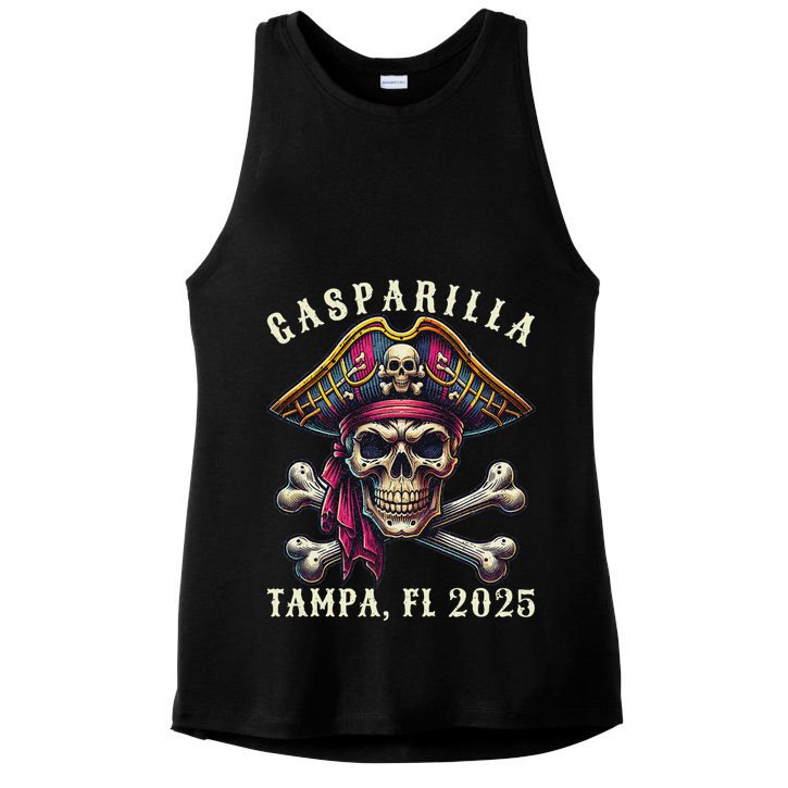 Gasparilla 2025 Pirate Festival Tampa Fl Ladies PosiCharge Tri-Blend Wicking Tank