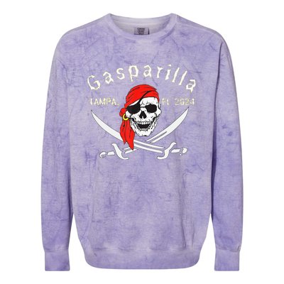 Gasparilla 2024 Pirate Festival Tampa Fl Gasparilla 2024 Colorblast Crewneck Sweatshirt