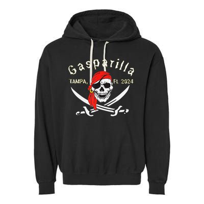 Gasparilla 2024 Pirate Festival Tampa Fl Gasparilla 2024 Garment-Dyed Fleece Hoodie