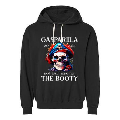 Gasparilla 2024 Pirate Festival Not Just Here For The Booty Garment-Dyed Fleece Hoodie