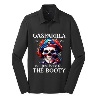 Gasparilla 2024 Pirate Festival Not Just Here For The Booty Silk Touch Performance Long Sleeve Polo