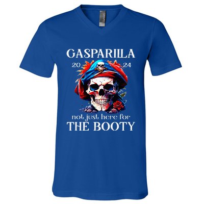 Gasparilla 2024 Pirate Festival Not Just Here For The Booty V-Neck T-Shirt