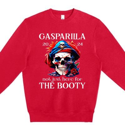 Gasparilla 2024 Pirate Festival Not Just Here For The Booty Premium Crewneck Sweatshirt