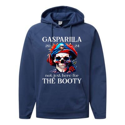 Gasparilla 2024 Pirate Festival Not Just Here For The Booty Performance Fleece Hoodie