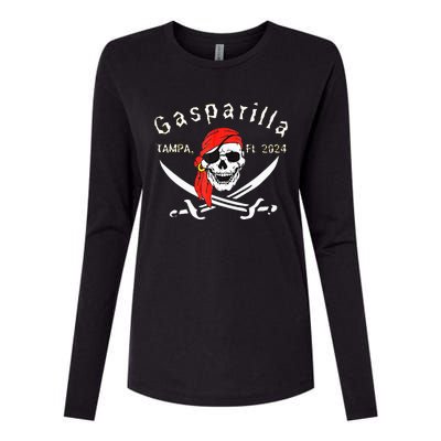 Gasparilla 2024 Pirate Festival Tampa Fl Gasparilla 2024 Womens Cotton Relaxed Long Sleeve T-Shirt