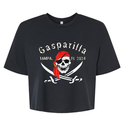 Gasparilla 2024 Pirate Festival Tampa Fl Gasparilla 2024 Bella+Canvas Jersey Crop Tee