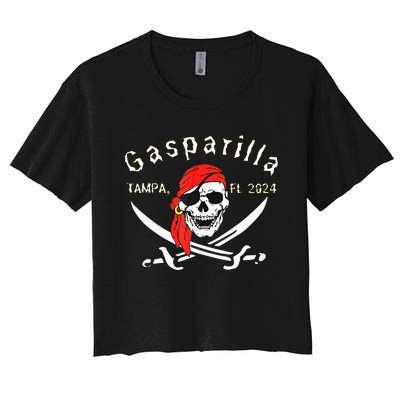 Gasparilla 2024 Pirate Festival Tampa Fl Gasparilla 2024 Women's Crop Top Tee