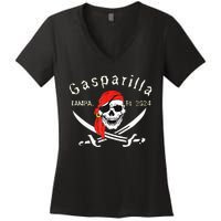 Gasparilla 2024 Pirate Festival Tampa Fl Gasparilla 2024 Women's V-Neck T-Shirt