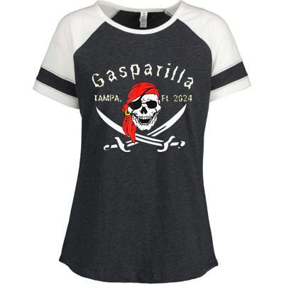 Gasparilla 2024 Pirate Festival Tampa Fl Gasparilla 2024 Enza Ladies Jersey Colorblock Tee