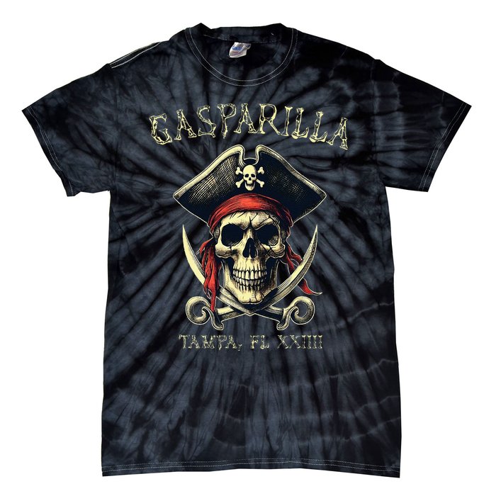 Gasparilla 2024 Priate Festival Tampa Fl Gasparilla Souvenir Tie-Dye T-Shirt