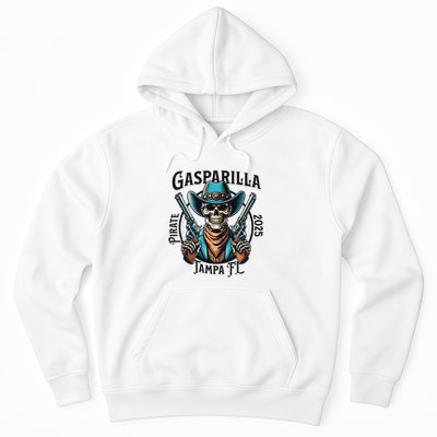 Gasparilla 2025 Pirate Festival Tampa Funny Pirate Skull Hoodie