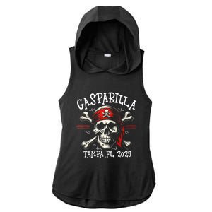 Gasparilla 2025 Pirate Festival Tampa Fl Ladies PosiCharge Tri-Blend Wicking Draft Hoodie Tank