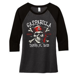 Gasparilla 2025 Pirate Festival Tampa Fl Women's Tri-Blend 3/4-Sleeve Raglan Shirt