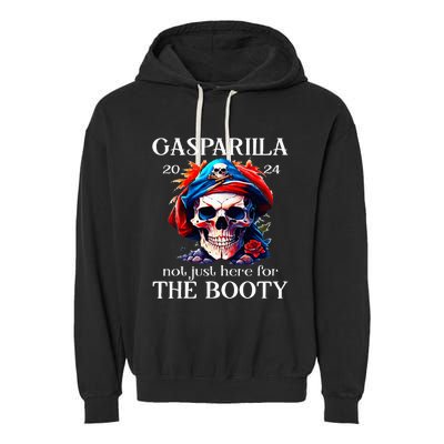 Gasparilla 2024 Pirate Festival Not Just Here For The Booty Garment-Dyed Fleece Hoodie