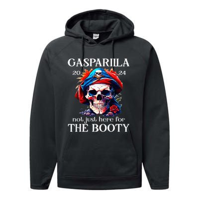 Gasparilla 2024 Pirate Festival Not Just Here For The Booty Performance Fleece Hoodie