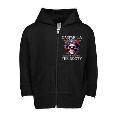 Gasparilla 2024 Pirate Festival Not Just Here For The Booty Toddler Zip Fleece Hoodie