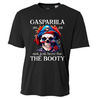 Gasparilla 2024 Pirate Festival Not Just Here For The Booty Cooling Performance Crew T-Shirt