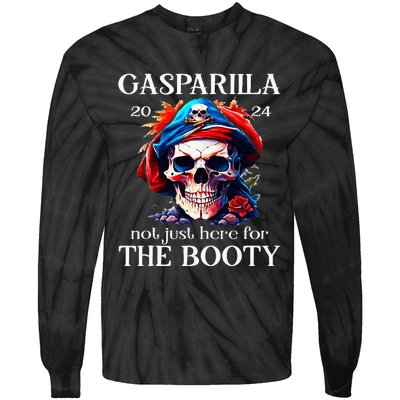 Gasparilla 2024 Pirate Festival Not Just Here For The Booty Tie-Dye Long Sleeve Shirt