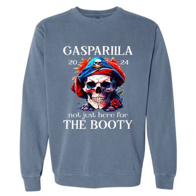 Gasparilla 2024 Pirate Festival Not Just Here For The Booty Garment-Dyed Sweatshirt