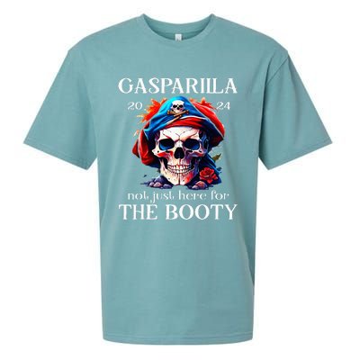 Gasparilla 2024 Pirate Festival Not Just Here For The Booty Sueded Cloud Jersey T-Shirt