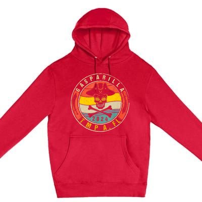 Gasparilla 2024 Pirate Festival Skull Ship Gasparilla Establ Premium Pullover Hoodie