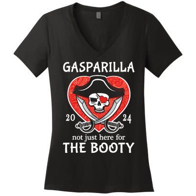 Gasparilla 2024 Pirate Festival Women's V-Neck T-Shirt