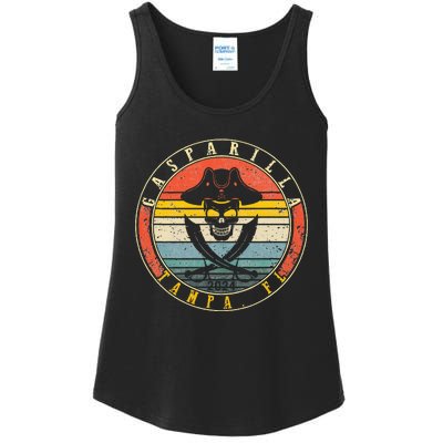 Gasparilla 2024 Pirate Festival Skull Ship Gasparilla Establ Ladies Essential Tank