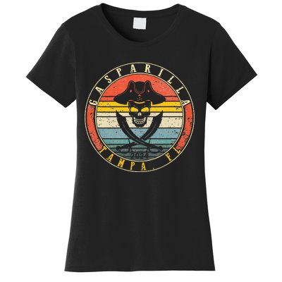 Gasparilla 2024 Pirate Festival Skull Ship Gasparilla Establ Women's T-Shirt