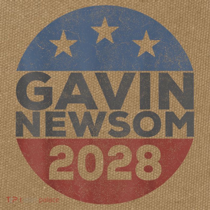 Gavin 2028 Retro Gavin Newsom For President 2028 Cotton Canvas Backpack