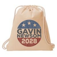 Gavin 2028 Retro Gavin Newsom For President 2028 Drawstring Bag