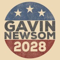 Gavin 2028 Retro Gavin Newsom For President 2028 Drawstring Bag
