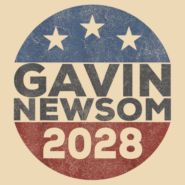 Gavin 2028 Retro Gavin Newsom For President 2028 Drawstring Bag