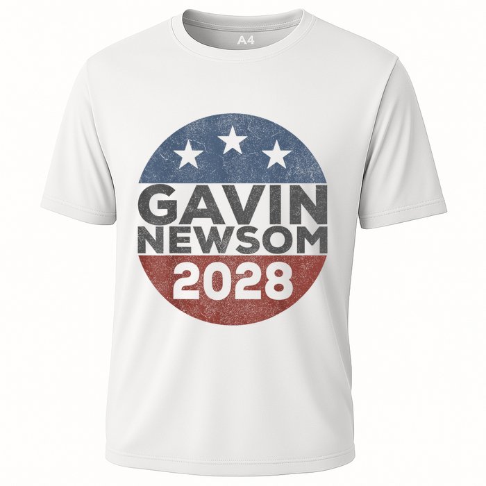 Gavin 2028 Retro Gavin Newsom For President 2028 Cooling Performance Crew T-Shirt