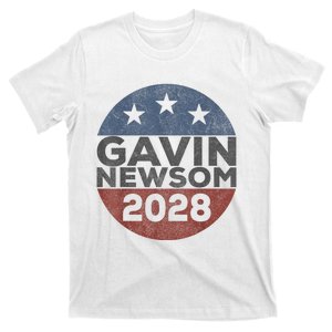 Gavin 2028 Retro Gavin Newsom For President 2028 T-Shirt