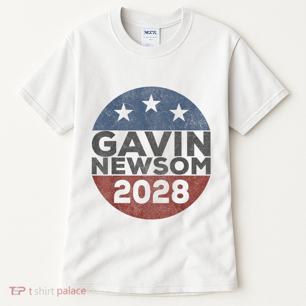 Gavin 2028 Retro Gavin Newsom For President 2028 Tall T-Shirt