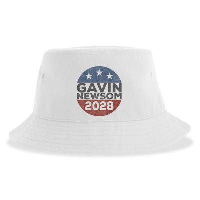 Gavin 2028 Retro Gavin Newsom For President 2028 Sustainable Bucket Hat