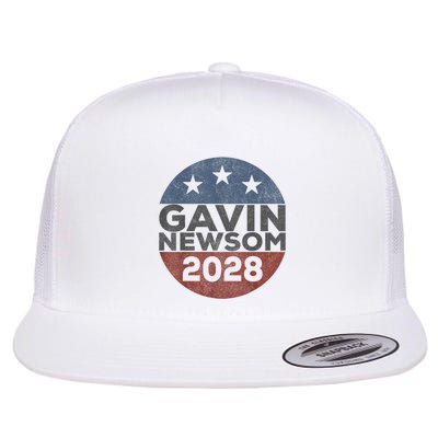 Gavin 2028 Retro Gavin Newsom For President 2028 Flatbill Hat