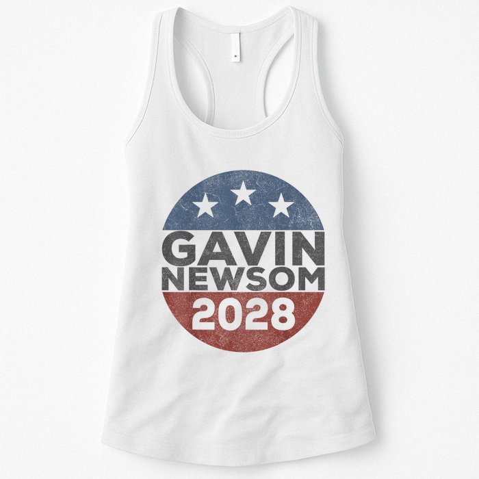Gavin 2028 Retro Gavin Newsom For President 2028 Womens Tank Top