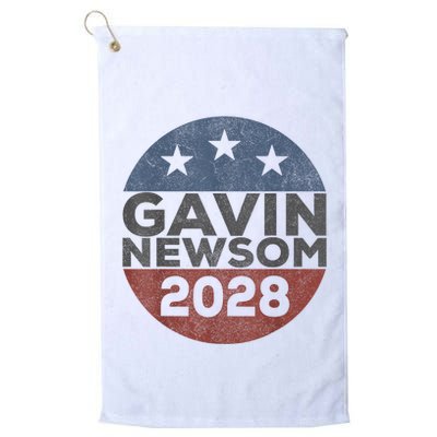 Gavin 2028 Retro Gavin Newsom For President 2028 Golf Towel