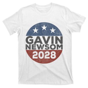 Gavin 2028 Retro Gavin Newsom For President 2028 T-Shirt