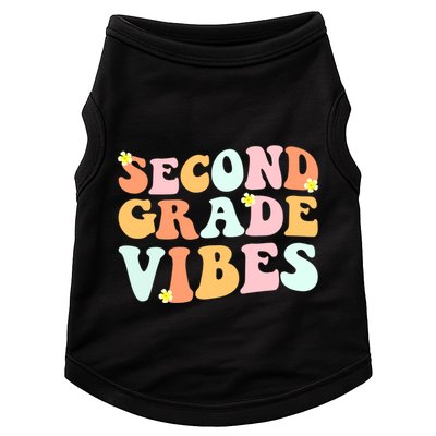 Grade 2 Teachers Students Hippie Second Grade Vibes Gift Doggie Tank