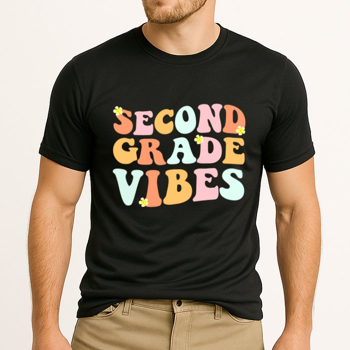 Grade 2 Teachers Students Hippie Second Grade Vibes Gift Cooling Performance Crew T-Shirt