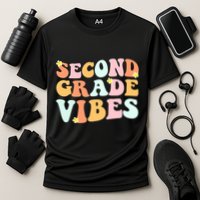 Grade 2 Teachers Students Hippie Second Grade Vibes Gift Cooling Performance Crew T-Shirt