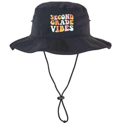 Grade 2 Teachers Students Hippie Second Grade Vibes Gift Bucket Hat