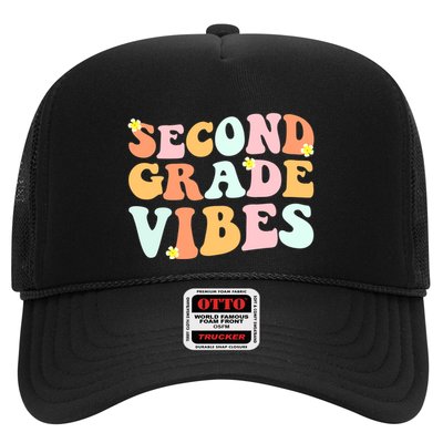 Grade 2 Teachers Students Hippie Second Grade Vibes Gift Trucker Hat