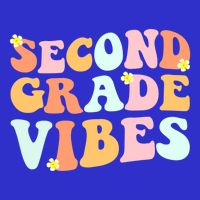 Grade 2 Teachers Students Hippie Second Grade Vibes Gift Stripe Pom Pom Beanie