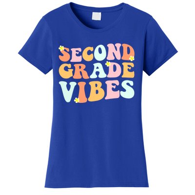 Grade 2 Teachers Students Hippie Second Grade Vibes Gift Women's T-Shirt